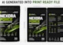 convert ai generated packaging design into print ready file